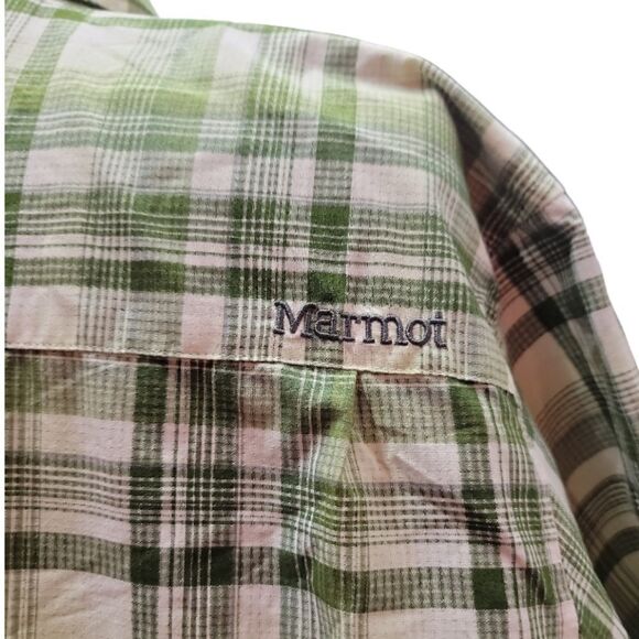 Marmot Riggs Button Down Shirt Cilantro Green - Picture 2 of 5
